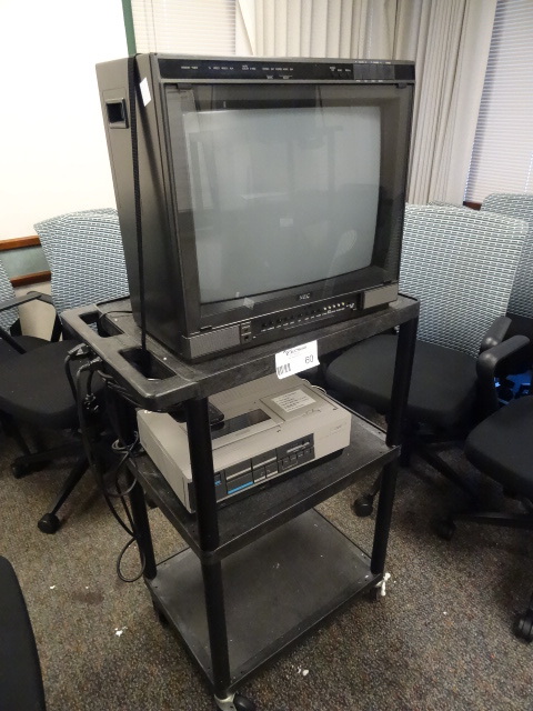lot 60 image: NEC TV with JVC Video Cassette Player.