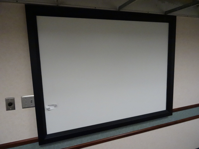 lot 70 image: Permanent Projector Screen 64 X 49