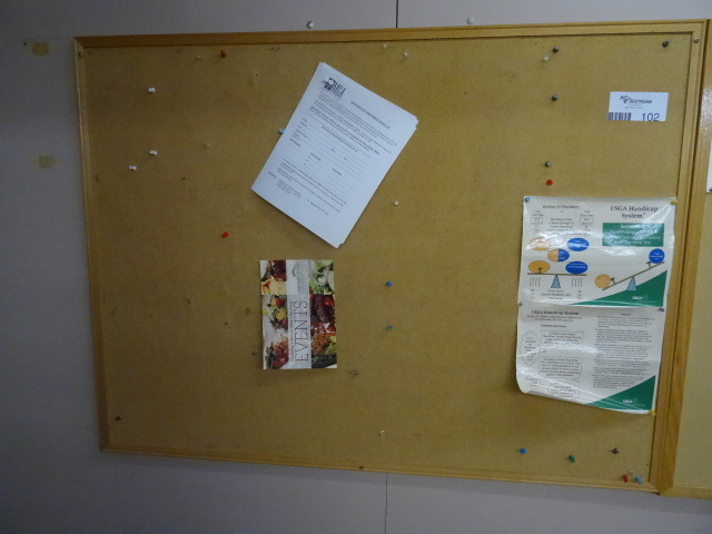 lot 102 image: 48 X 36 Cork Board Buyer Removes