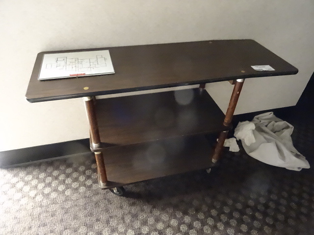 lot 146 image: 3 Tier Cart on Wheels  48 X 16 X 31