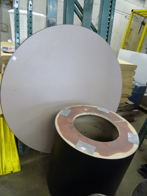 lot 35 image: 60 Laminate Table with Large Base
