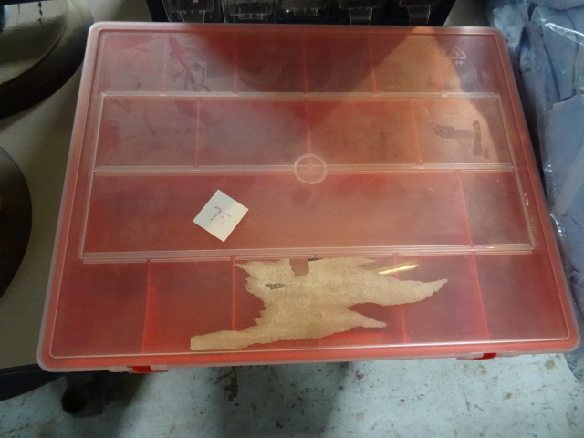 lot 75 image: Plastic Hardware Bin