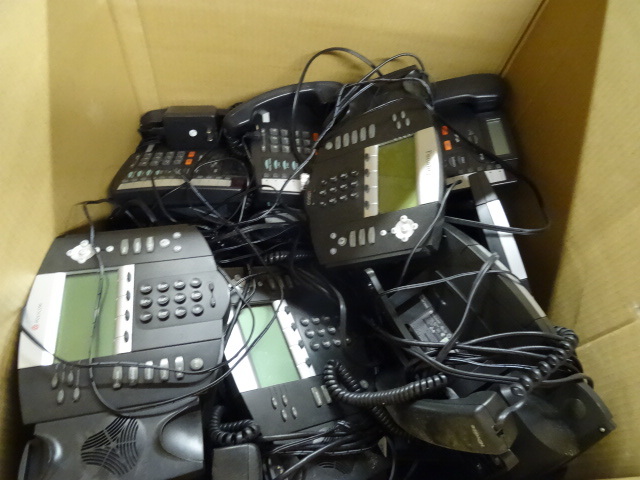 lot 105 image: Office Phones and Head Sets