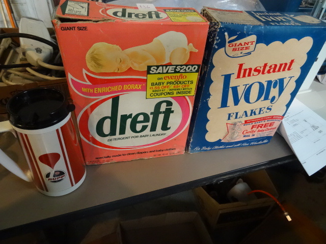 lot 136 image: Vintage Laundry Detergent Boxes,