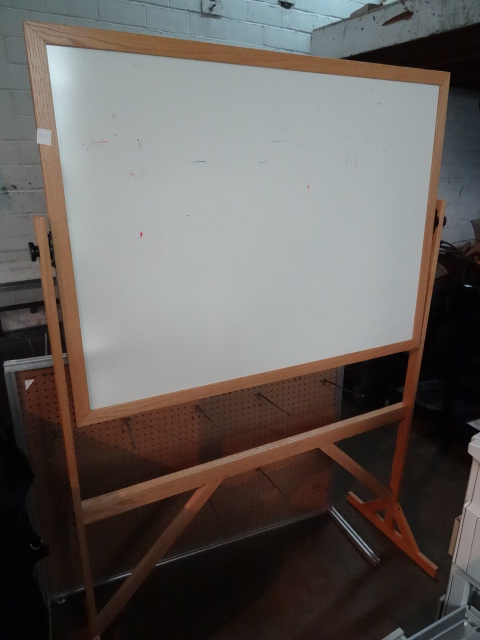 lot 143 image: Double Sided White and Chalk Board