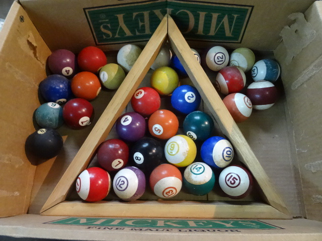 lot 147 image: Vintage Pool Balls
