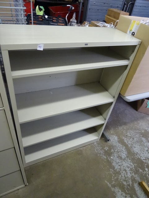 lot 182 image: Metal Book Shelf 34 X 13 X 48