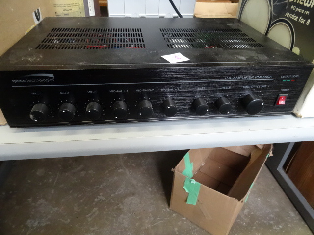 lot 185 image: Speco Technologies P.A. Amplifier