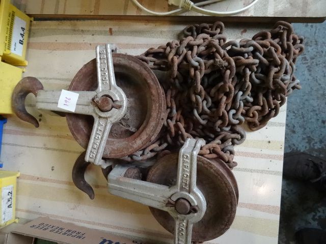 lot 196 image: 1000 Lb. Chain Hoist