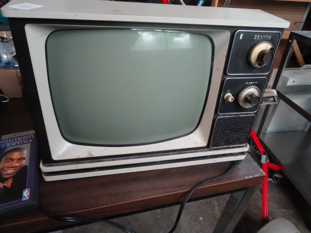lot 207 image: Vintage Zenith Black and White TV