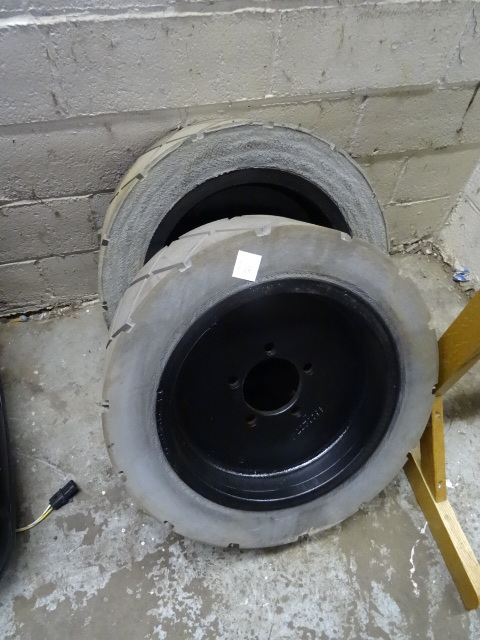 lot 234 image: Brand New Forklift Hard Rubber Tires