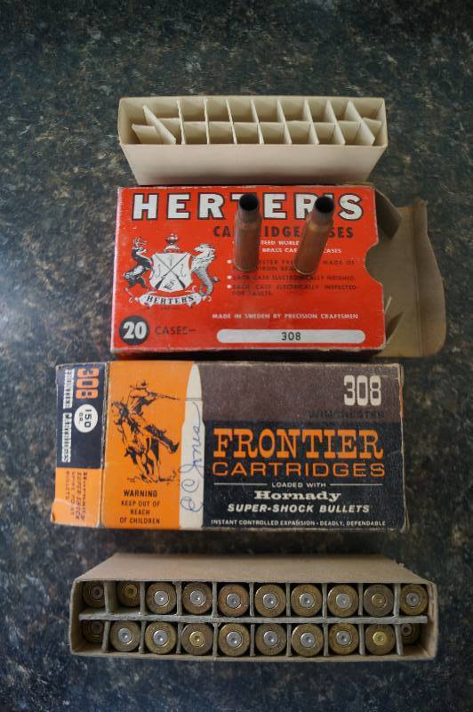 lot 41 image: 308 Cartridge Brass