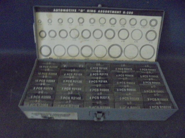 Grey Metal Box With Automotive O Rings