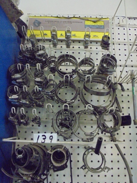 Rack Full Of Hose Clamps