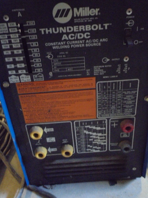 Miller Thunder Bolt ACDC Arc Welding Power Source