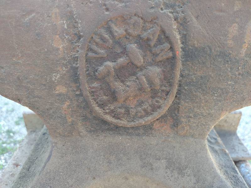 lot 8 image: Vulcan Blacksmith Anvil with Chisel...