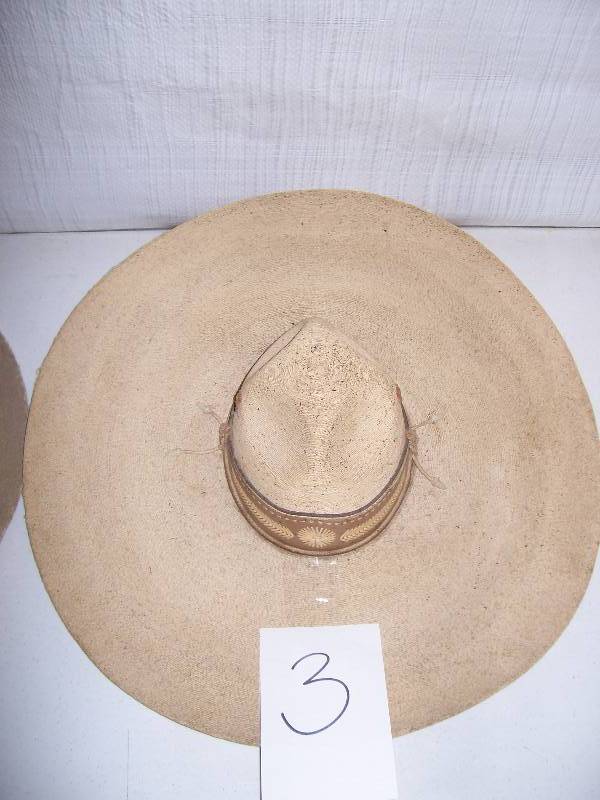 lot 3 image: Pair Antique Sombreros