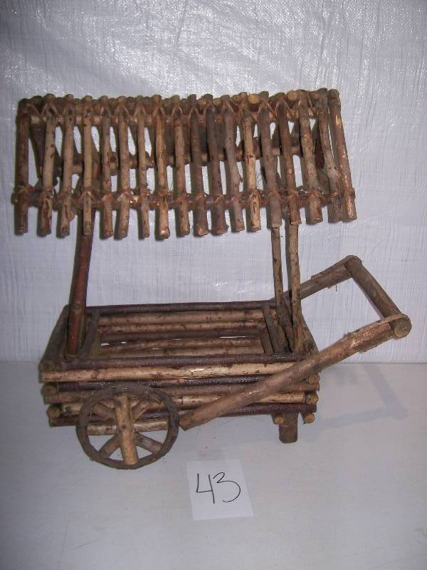lot 43 image: Log & Twig Plant Cart