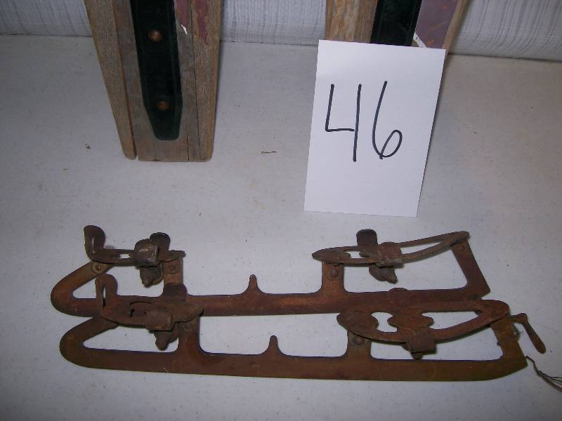 lot 46 image: Wooden Water Skis