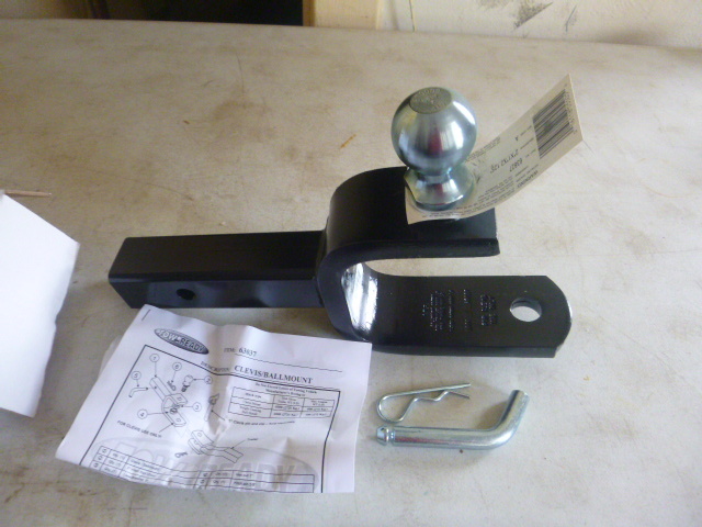 Tow-Ready Clevis and Ball Mount Combination Receiver Hitch