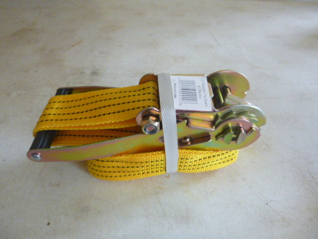 Ratchet Tie-Down with J Hooks