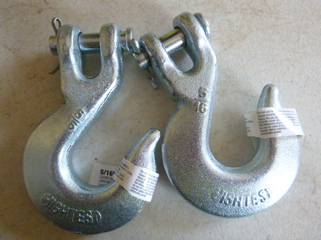 2 Clevis Slip Hooks