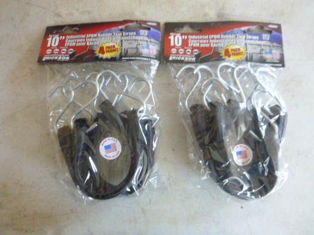2 Packs of Industrial EPDM Rubber Tarp Straps