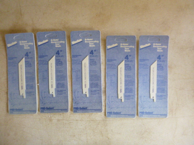 5 Disston Bi-Metal Reciprocating Saw Blades