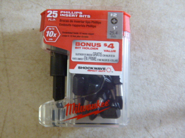 Milwaukee Phillips Bits