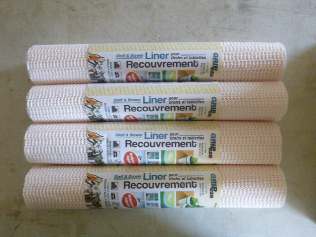 4 Gripeze Shelf and Drawer Liners