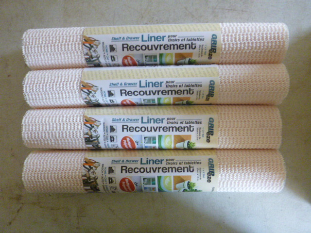4 Gripeze Shelf and Drawer Liners