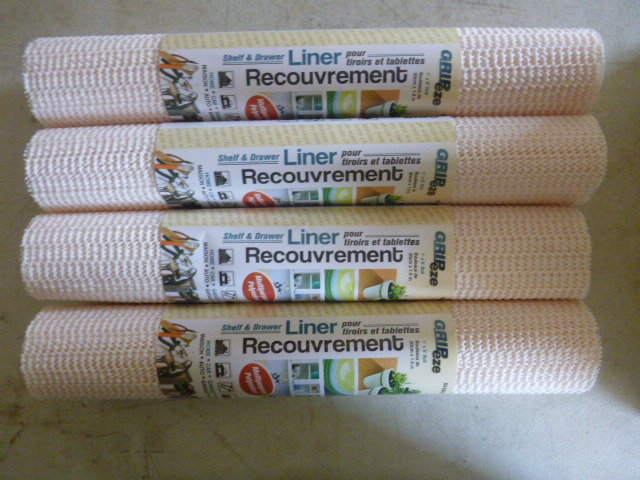 4 Gripeze Shelf and Drawer Liners