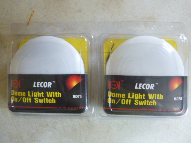 2 Lecor 12 Volt Hardware Dome Lights
