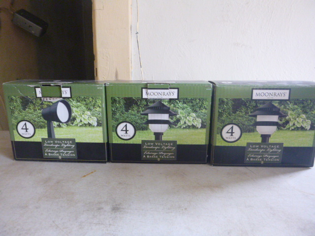 3 Moonrays Low Voltage Landscape Lights