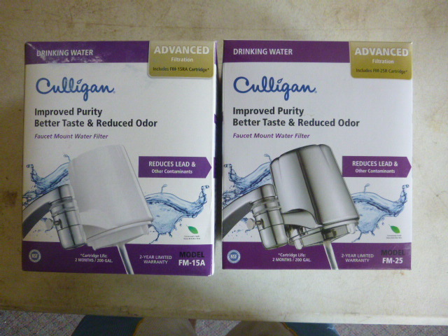 2 Culligan Drinking Water Filters