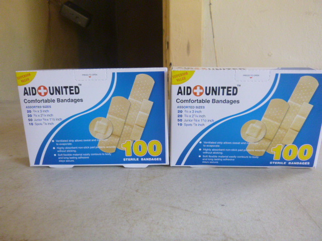 2 Boxes of Aid United Bandages
