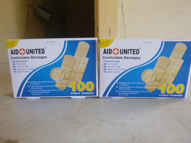 2 Boxes of Aid United Bandages
