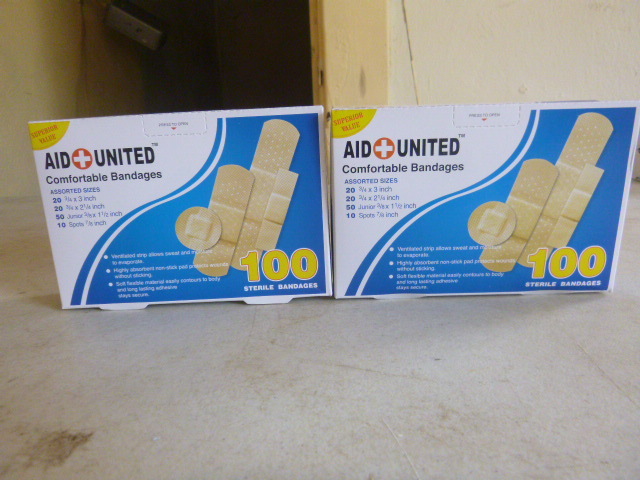 2 Boxes of Aid United Bandages