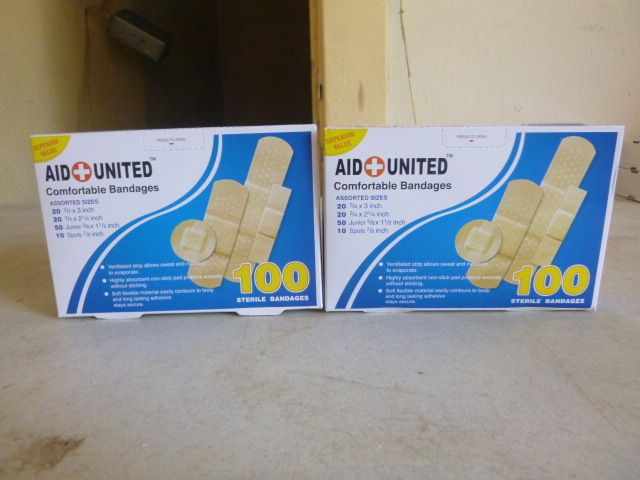 2 Boxes of Aid United Bandages