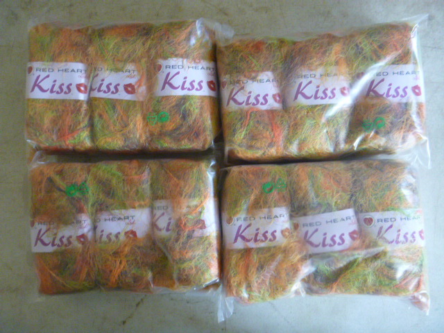 4 Packs of Red Heart Kiss Yarn