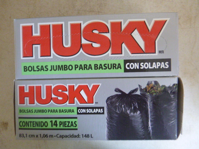 2 Boxes of Husky Flap Tie Yard Bags