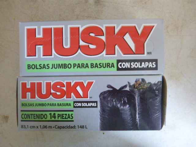 2 Boxes of Husky Flap Tie Yard Bags