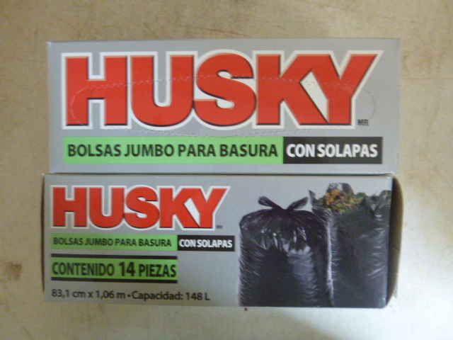 2 Boxes of Husky Flap Tie Yard Bags