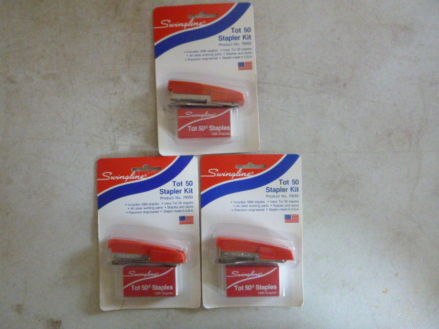 3 Swingline Tot 50 Stapler Kits