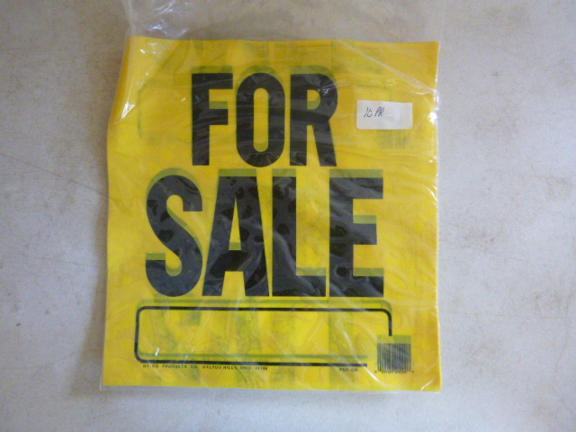 10 Plastic For Sale Signs