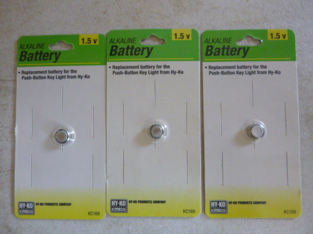 3 - 1.5 Volt Alkaline Batteries