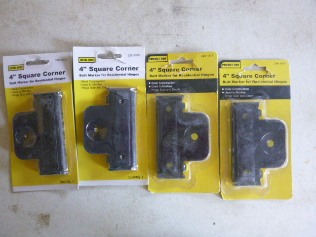 4 Project Pro Square Corner Butt Marker Hinges