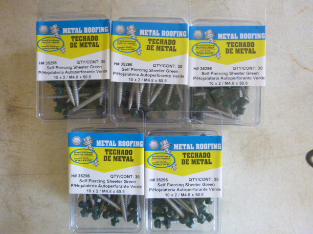 5 Boxes of Hillman Self-Piercing Sheeter Screws
