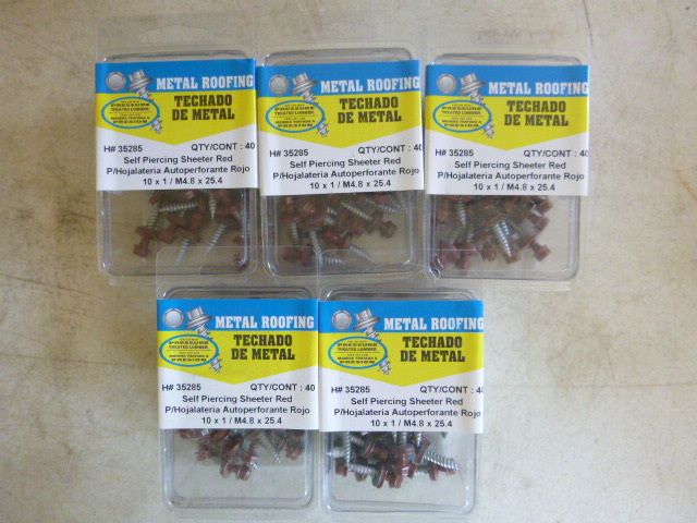 5 Boxes of Hillman Self-Piercing Sheeter Screws