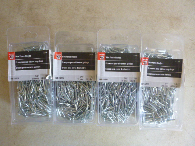 4 Packs of Bulldog Wire Fence Staples